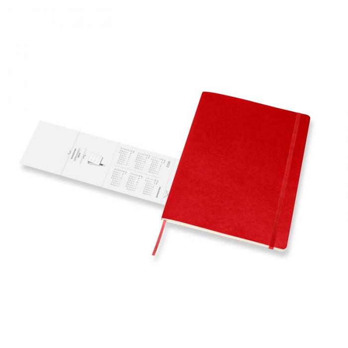 Moleskine Weekly notebook XL Soft Red 2022