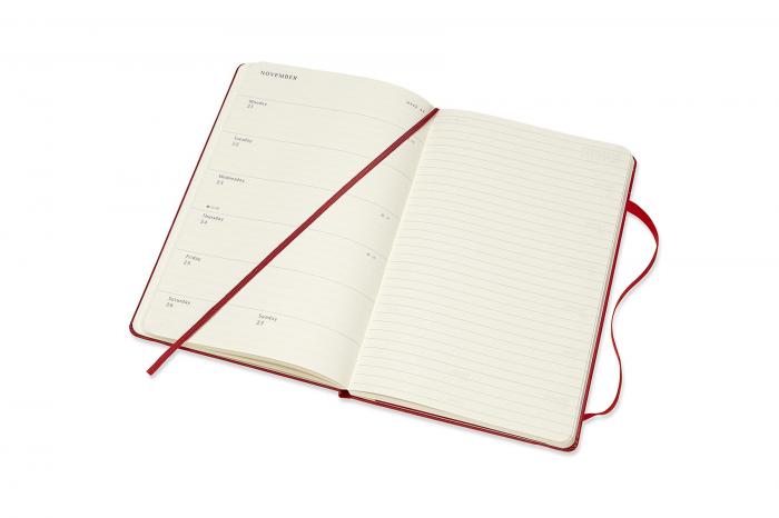 Moleskine Veckokalender L Hard 2021-2022 Rd