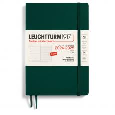 Weekly Planner/Notebook 18m 24-25 A5 Forest Green