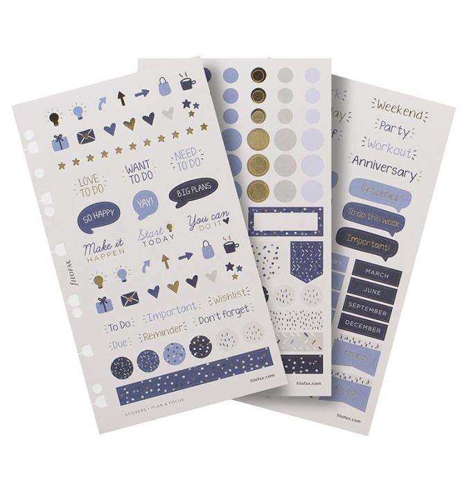 Filofax Stickers Indigo