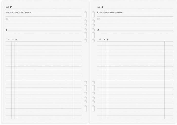 Business Systemkalender brunt skinn 2023