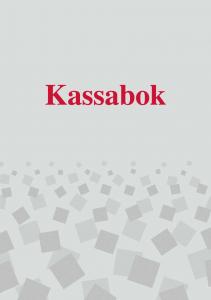Kassabok - A5 148x210mm
