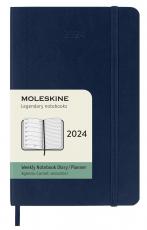 Moleskine Weekly Notebook Blue soft pocket 2024