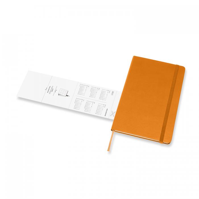 Moleskine Weekly Notebook Orange hard Large 2021