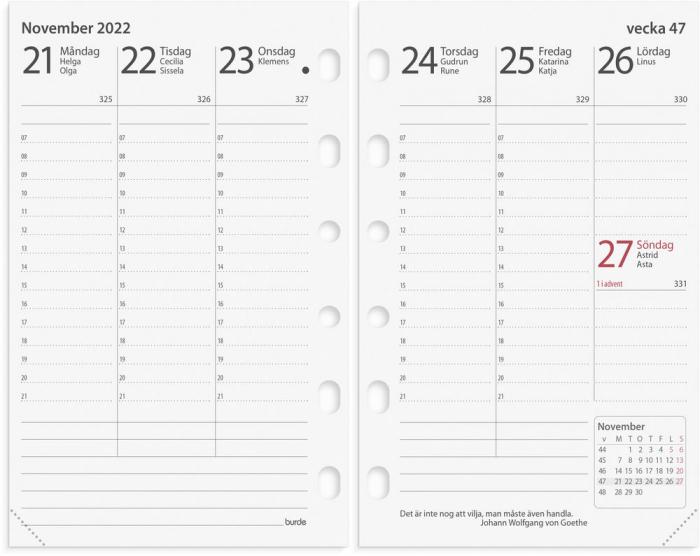 Compact kalendersats Prestige 2022