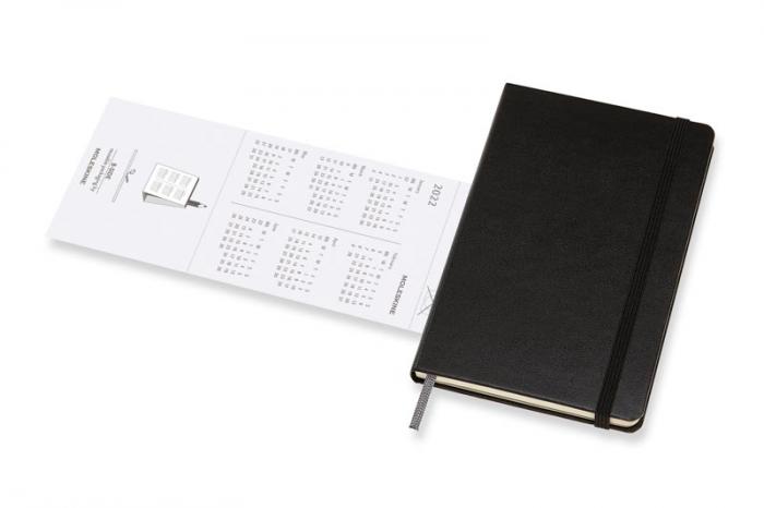 Moleskine Monthly Notebook svart Hard pocket 2022