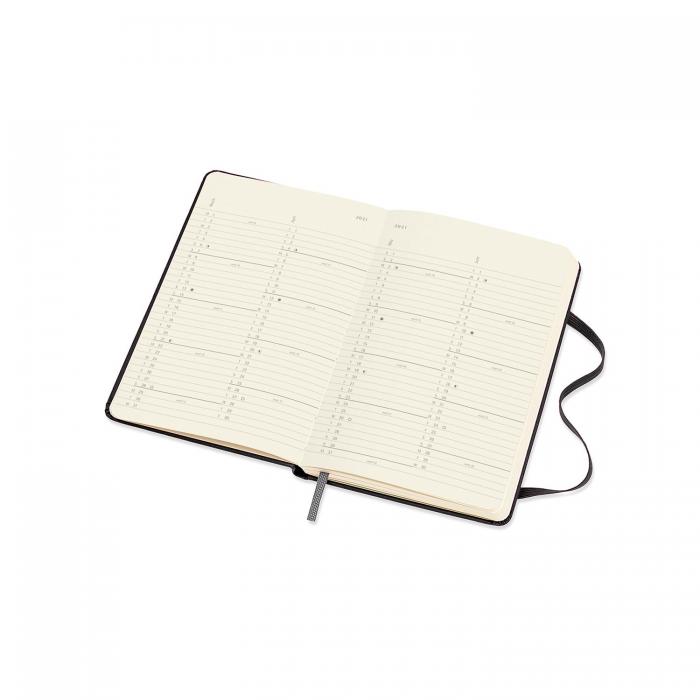 Moleskine Monthly Notebook svart Hard pocket 2021