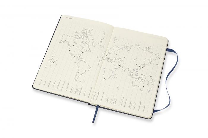 Moleskine Veckokalender L Hard 2021-2022 Blå