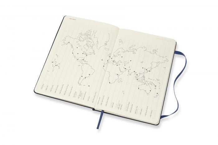 Moleskine Veckokalender L Hard 2021-2022 Bl