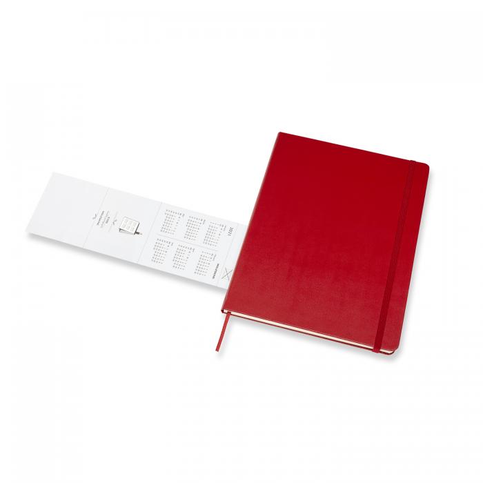 Moleskine Weekly Notebook Red hard XL 2021