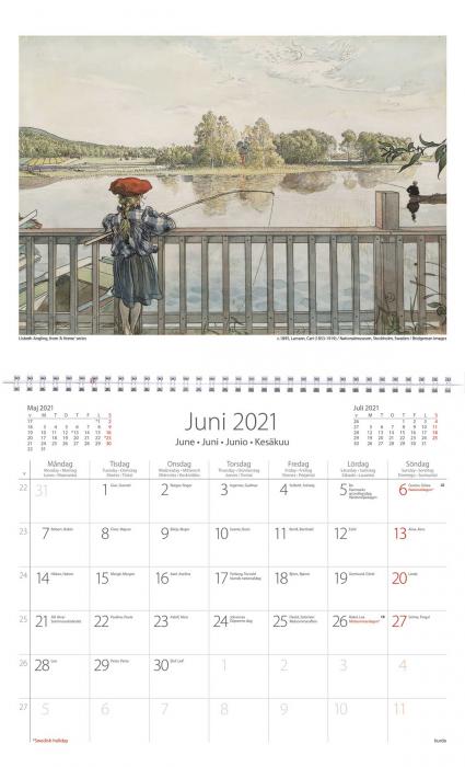 Väggkalender Carl Larsson 2021