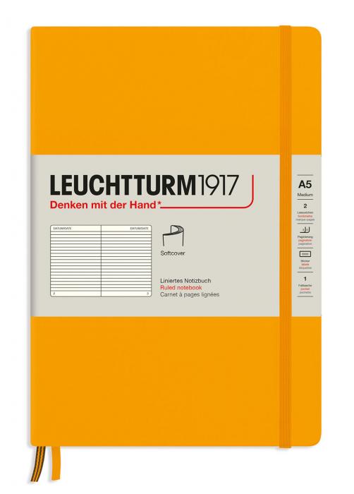 Leuchtturm Notebook A5 soft Ruled Rising Sun