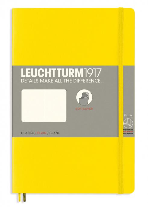 Leuchtturm Notebook B6 Lemon Plain