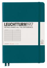 Leuchtturm Notebook A5 hard 249s Pacific Green linjerad