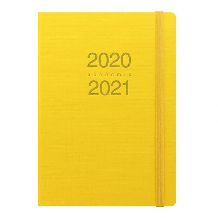 Letts Kalender Letts Memo A5 gul studieret 2020-2021 - Kalenderkungen.se