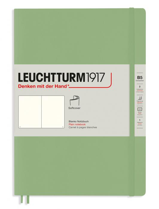 Leuchtturm Notebook B5 Soft 121s Sage Olinjerad