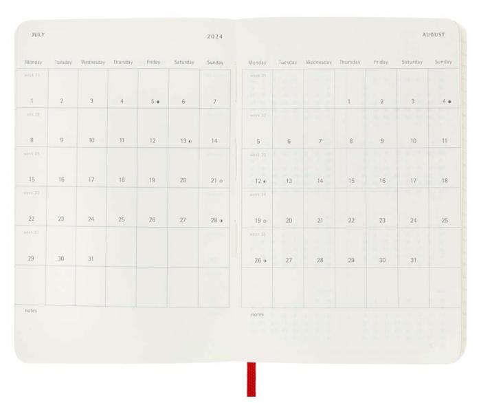 Moleskine Veckokalender Pocket soft 23/24 Rd