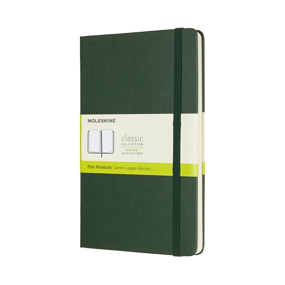 Moleskine Classic Hard Large Plain Notebook Myrtle Green