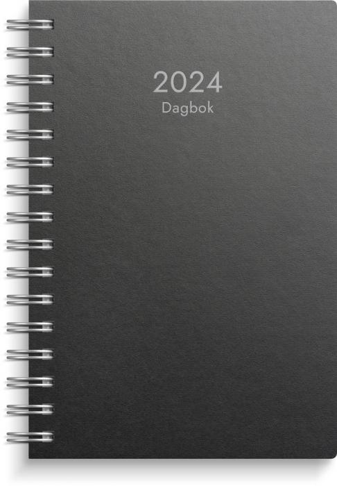 Dagbok svart miljökartong 2024