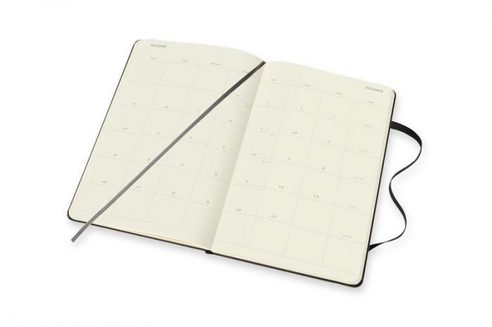 Moleskine Monthly Notebook svart hard large 2022