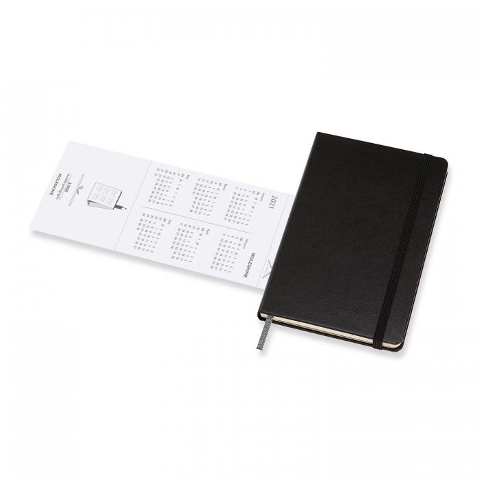 Moleskine Monthly Notebook svart Hard pocket 2021