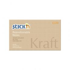 Notisblock 76x127mm 100 Blad Kraftpapper