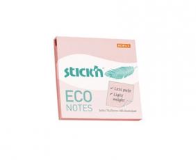 Notes Stick`n 76x76mm recycled rosa