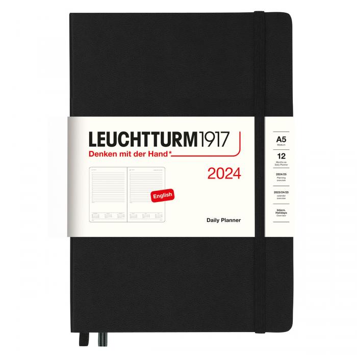 Leuchtturm1917 A5 Dag/Sida Black 2024