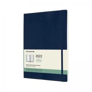 Moleskine Weekly notebook XL Soft Blue 2022