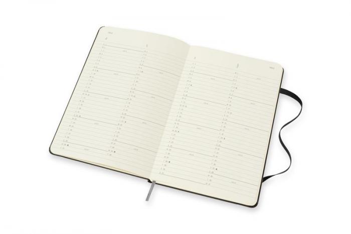 Moleskine Monthly Notebook svart hard large 2022