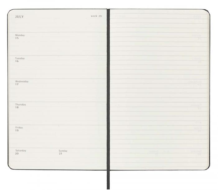 Moleskine Veckokalender L Hard 2023-2024