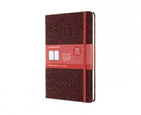 Moleskine Moleskine Blend L Ruled Hard Notebook Black Red - Kalenderkungen.se