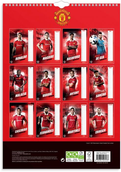 Vggkalender Manchester United 2023