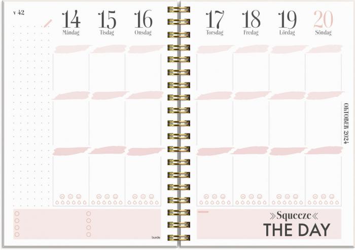 Life Planner Pink A6 2024