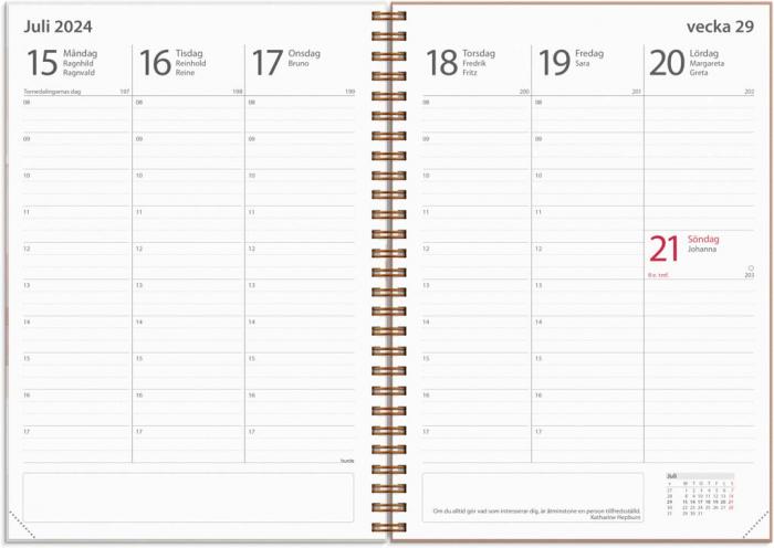 Kalender Study A5 Story beige 2023-2024