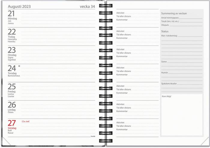 Träningskalender A6 2023