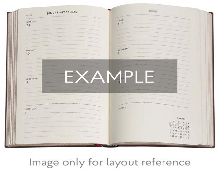 Kalender Paperblanks 18-months Mini Horizontal Rubedo