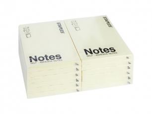 Notes 76x101mm gul 12-pack