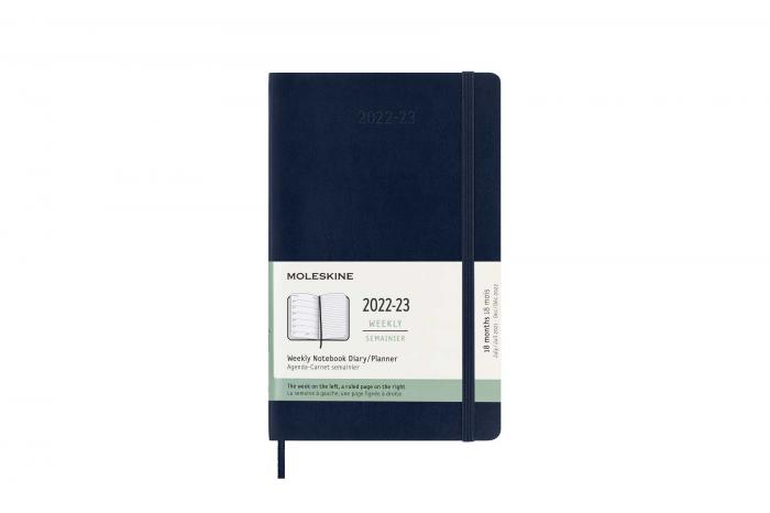 Moleskine Veckokalender L Soft Saphire blue 22/23