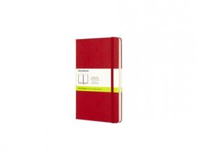 Moleskine Plain Classic Notebook Large - Röd