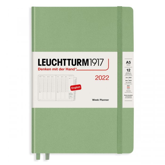 Leuchtturm Week planner A5 Sage 2022