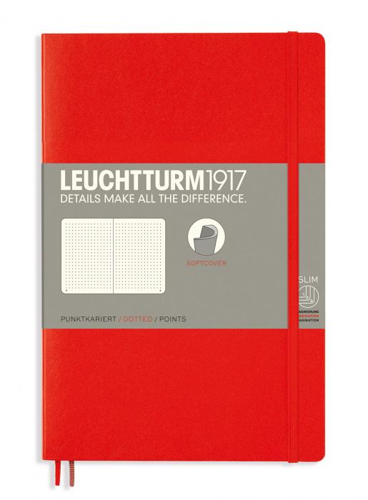 Leuchtturm Notebook dotted Red