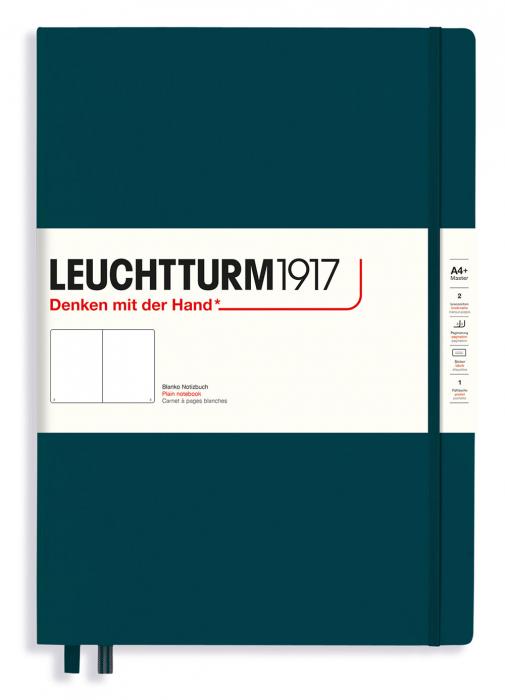 Leuchtturm Notebook A4+ hard Pacific Green olinjerad