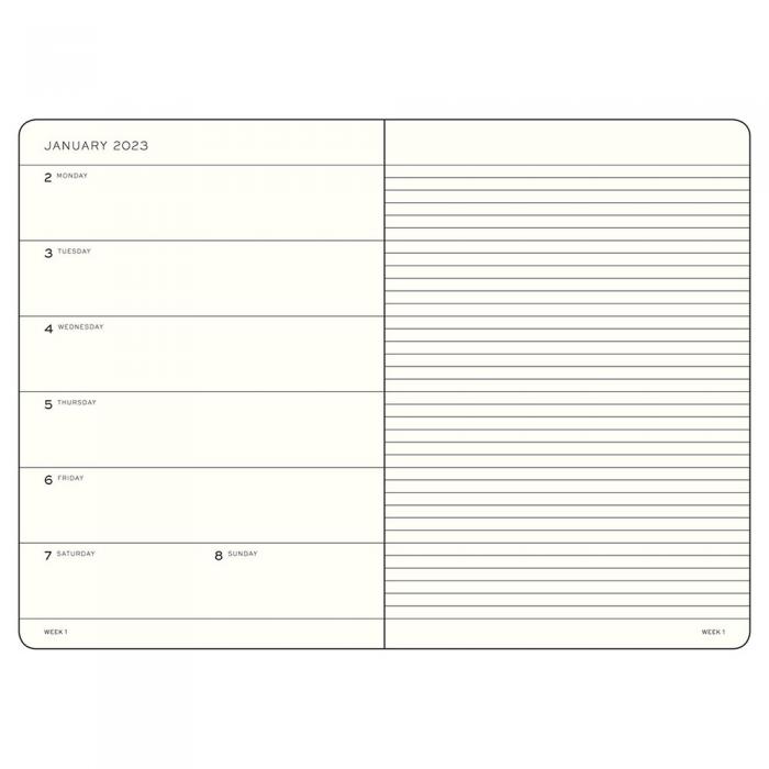 Kalender 22/23 Leuchtturm1917 A5 v/notes Vanilla soft