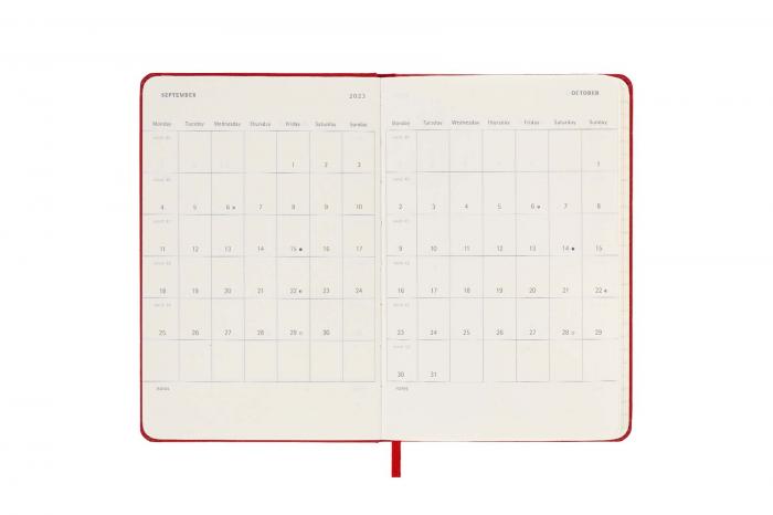 Moleskine Veckokalender Pkt Hard 22/23 Rd