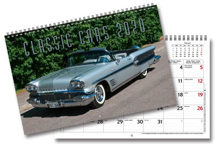 Gullers Vggkalender Classic Cars Liten 2020 - Kalenderkungen.se