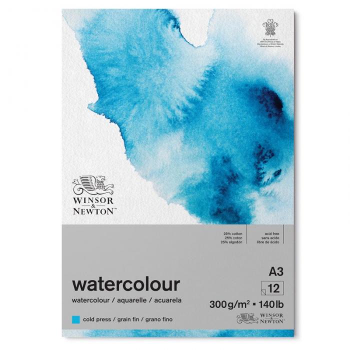 Akvarellblock A3 Winsor & Newton Classic Limmat 300g