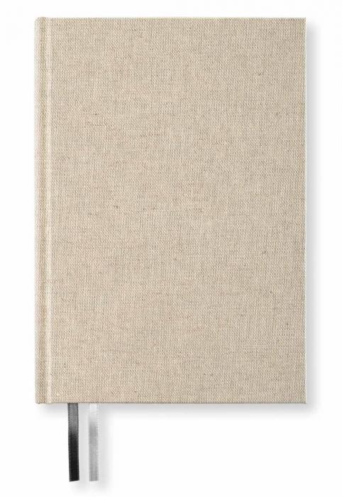 A5 Notebook Textil dotted Rough Linen