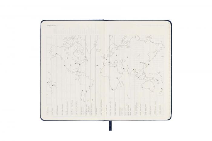 Moleskine Veckokalender Pkt Hard 22/23 Saphire Blue