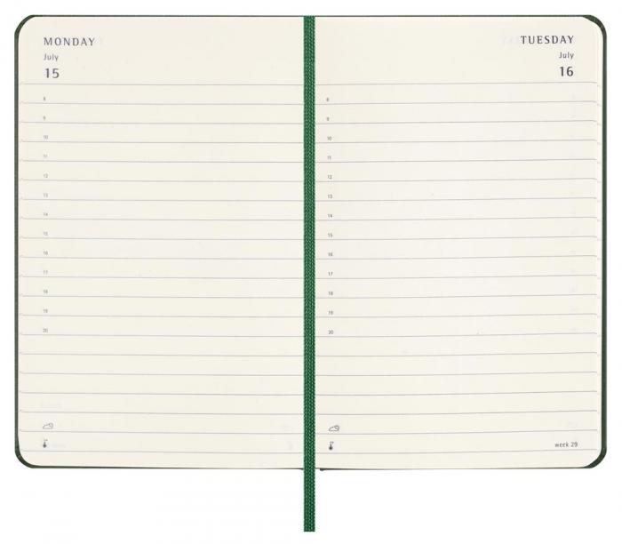 Moleskine Daily Myrtle Green Hard Pocket 2024